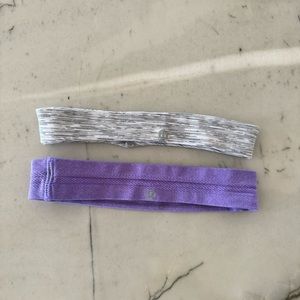 Set of two lululemon headbands purple gray